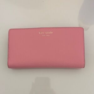 kate spade Pink Zip-Around Continental Wallet